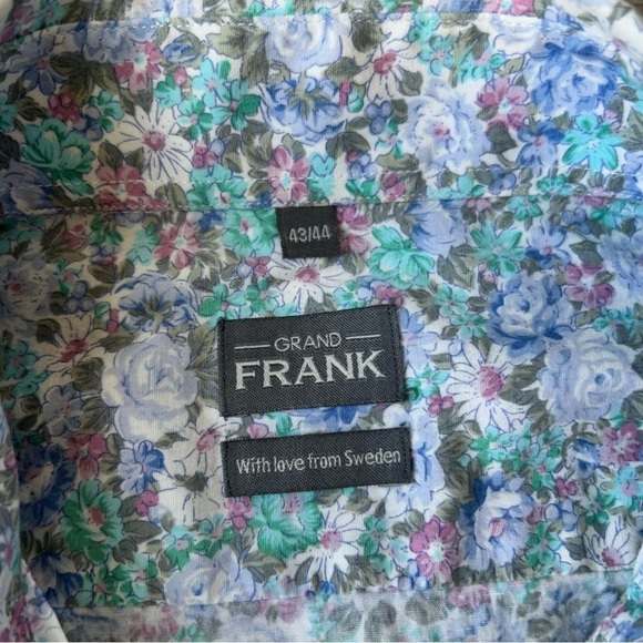Grand Frank From  Sweden FLORAL PRINTED SHIRT - Picture 5 of 15